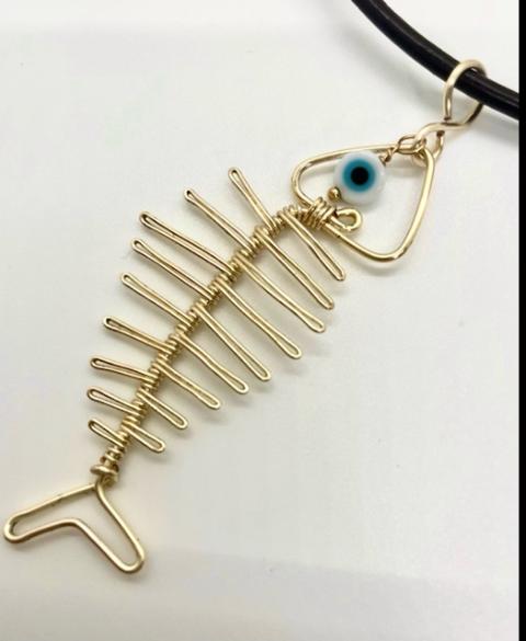Turkish Eye Koi Necklace