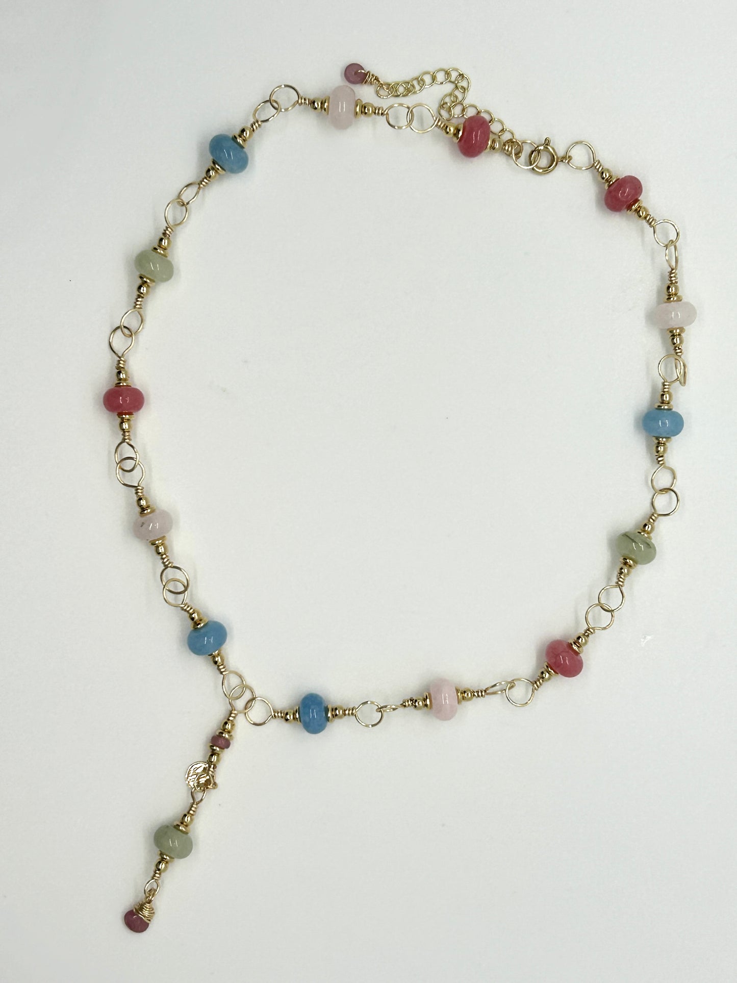 Cotton Candy Agata Necklace