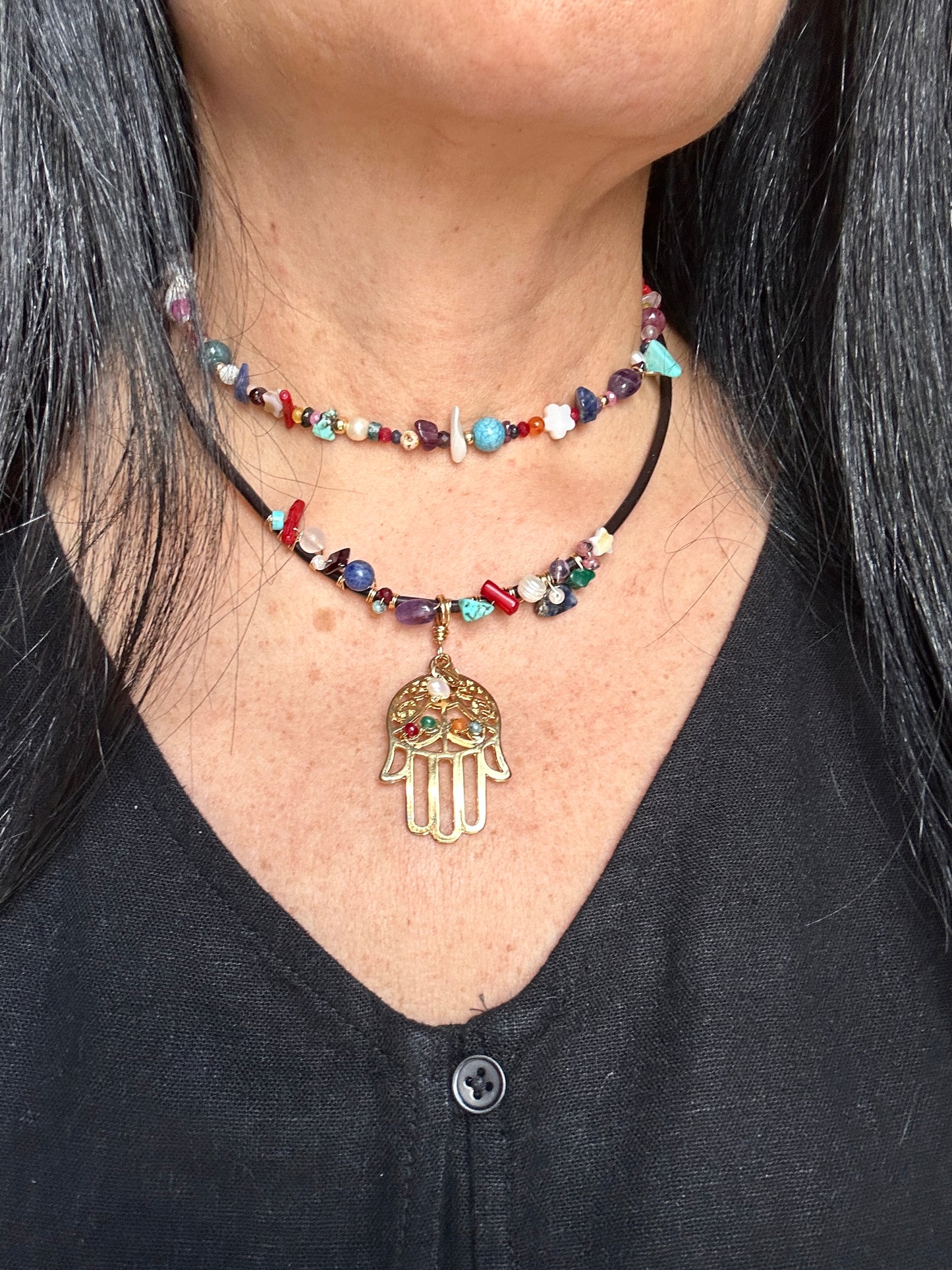 Hamsa Hand Necklace