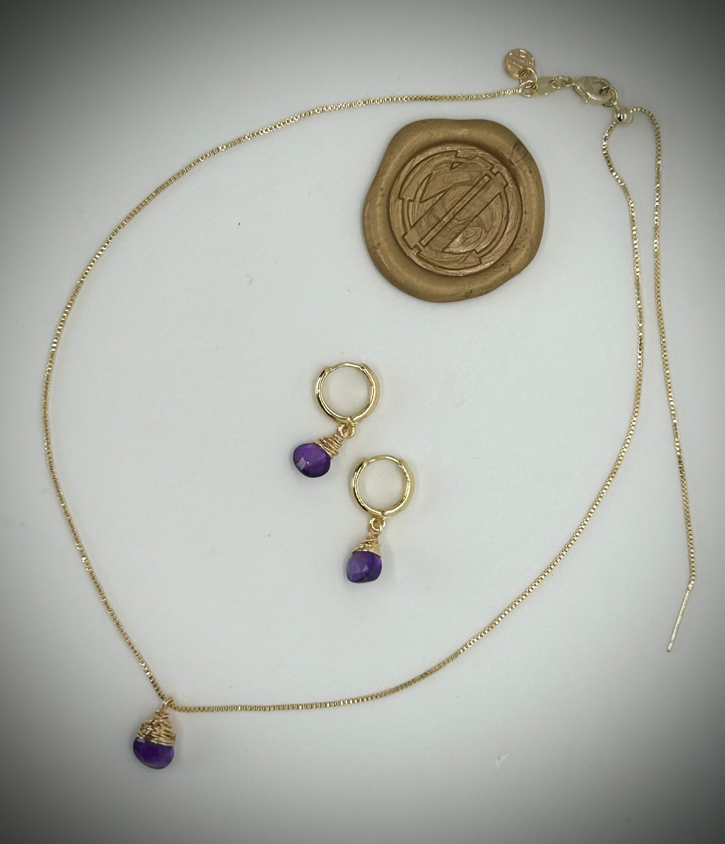 African Amethyst Necklace(Chain)