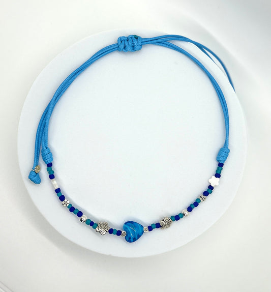 Forever Young Necklace Blue)