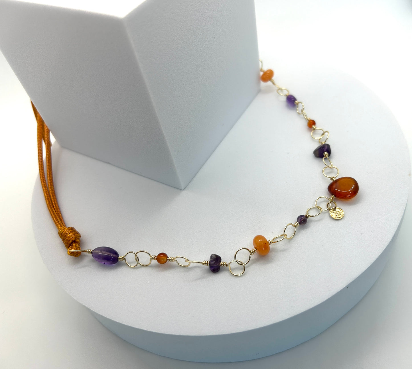 Orange Drops Necklace