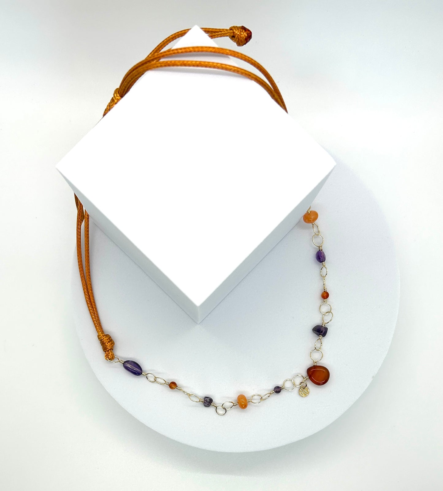 Orange Drops Necklace