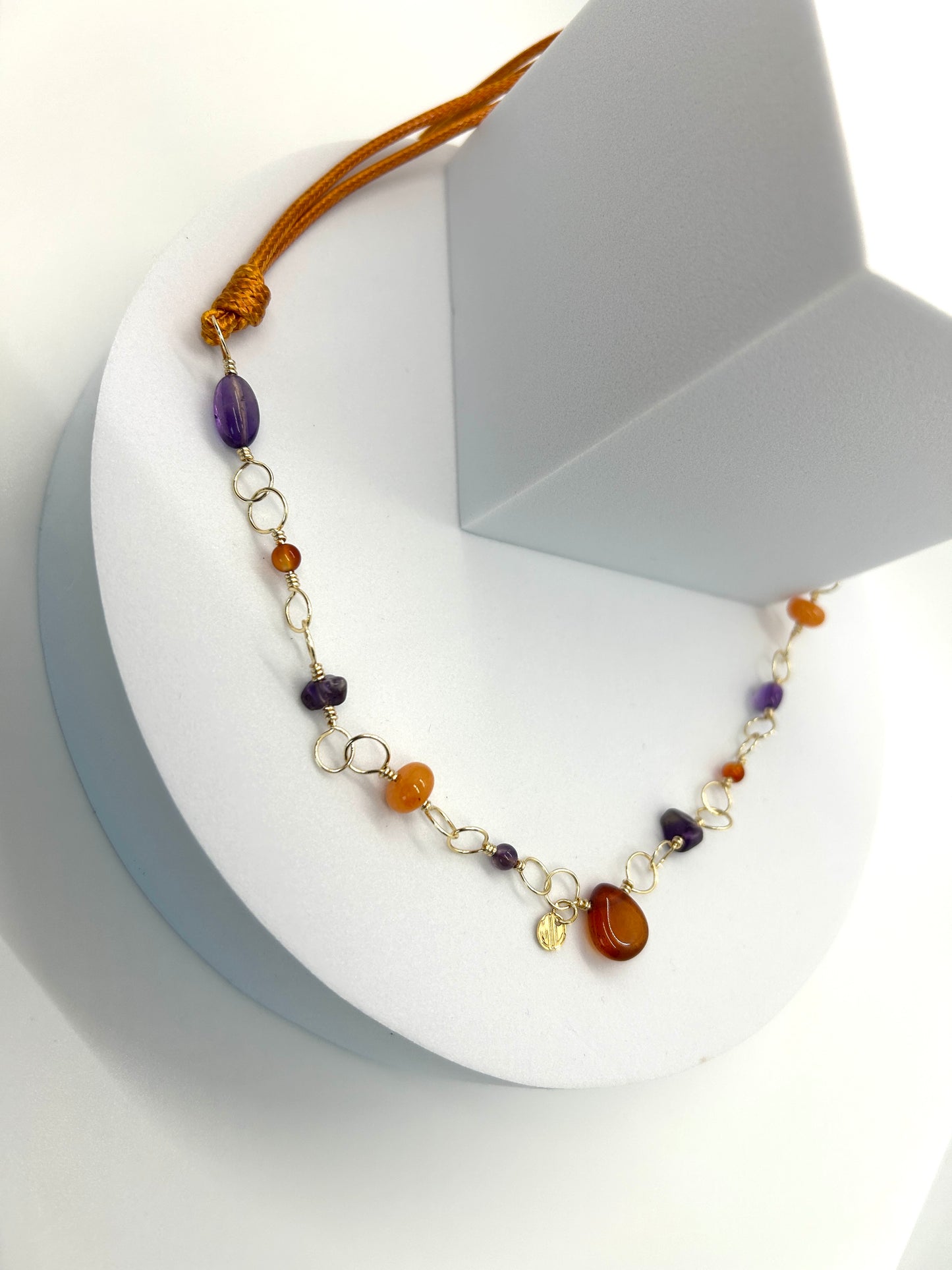 Orange Drops Necklace
