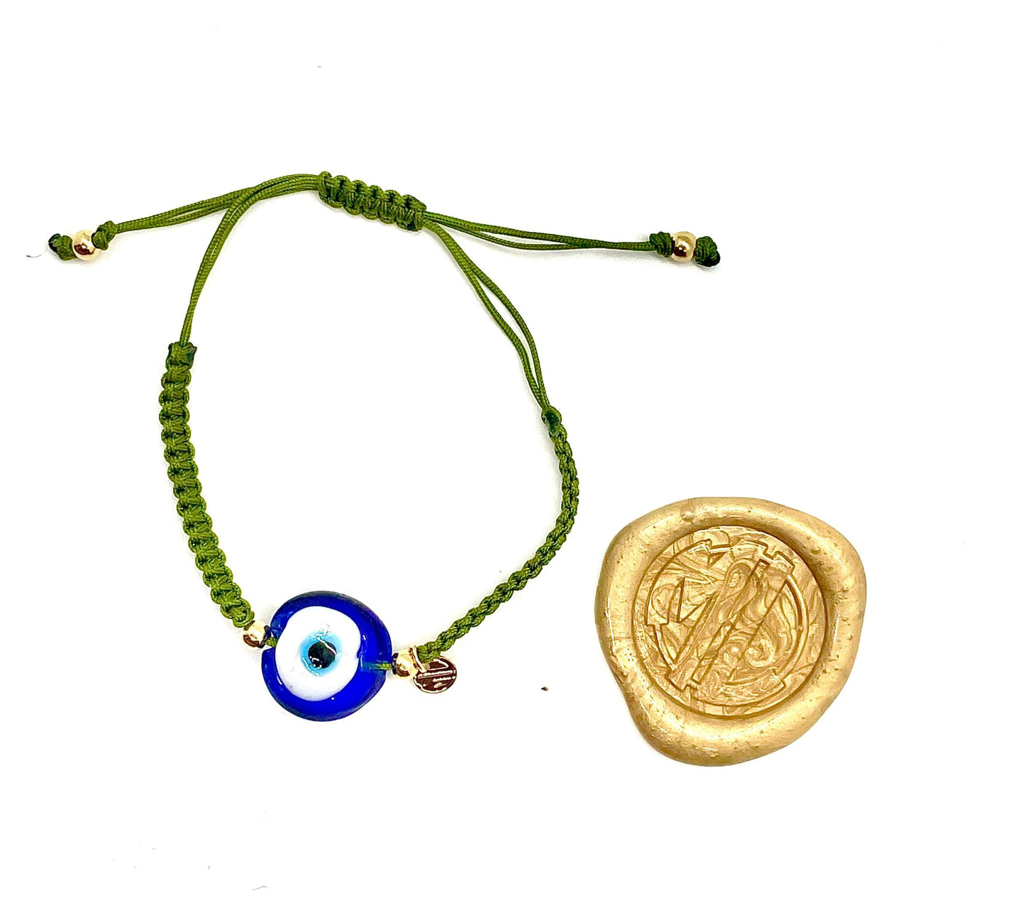Turkish blue eye bracelet.