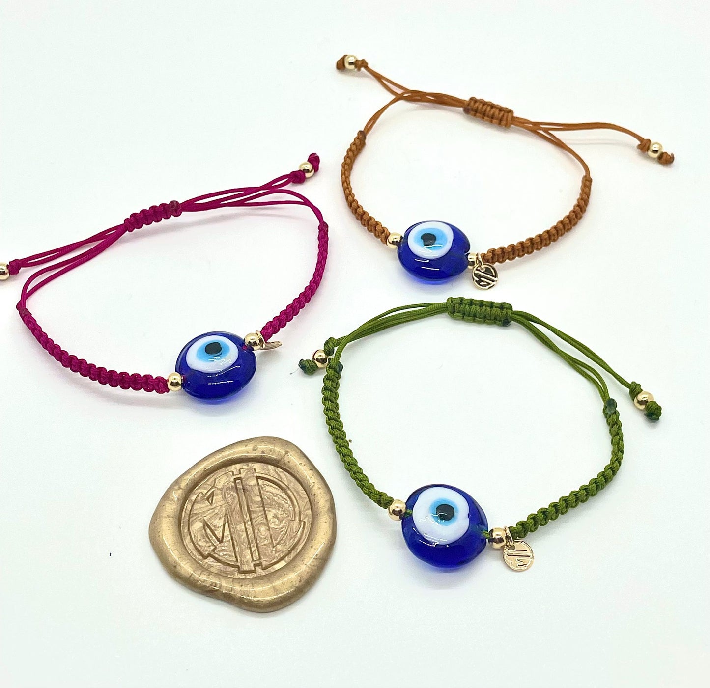 Turkish blue eye bracelet.