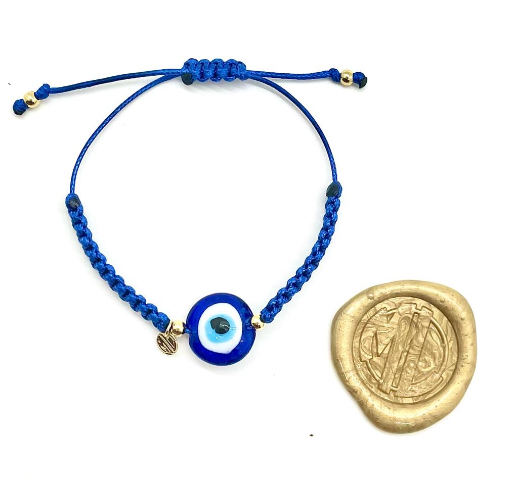 Turkish blue eye bracelet.
