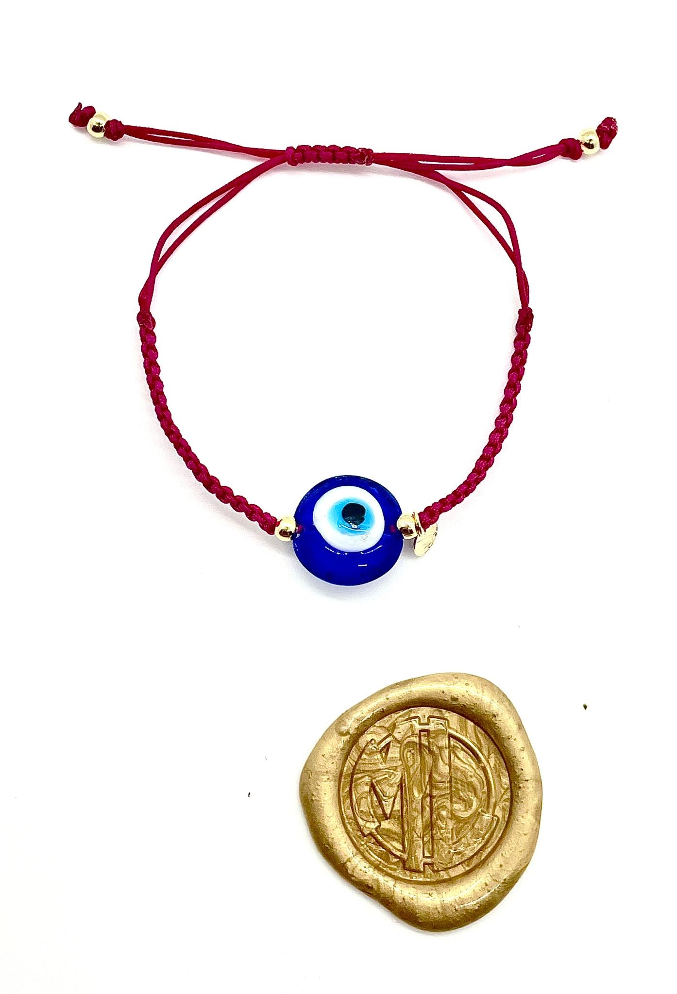 Turkish blue eye bracelet.
