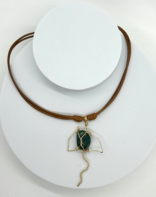 Stingray Fish (Jade) Necklace